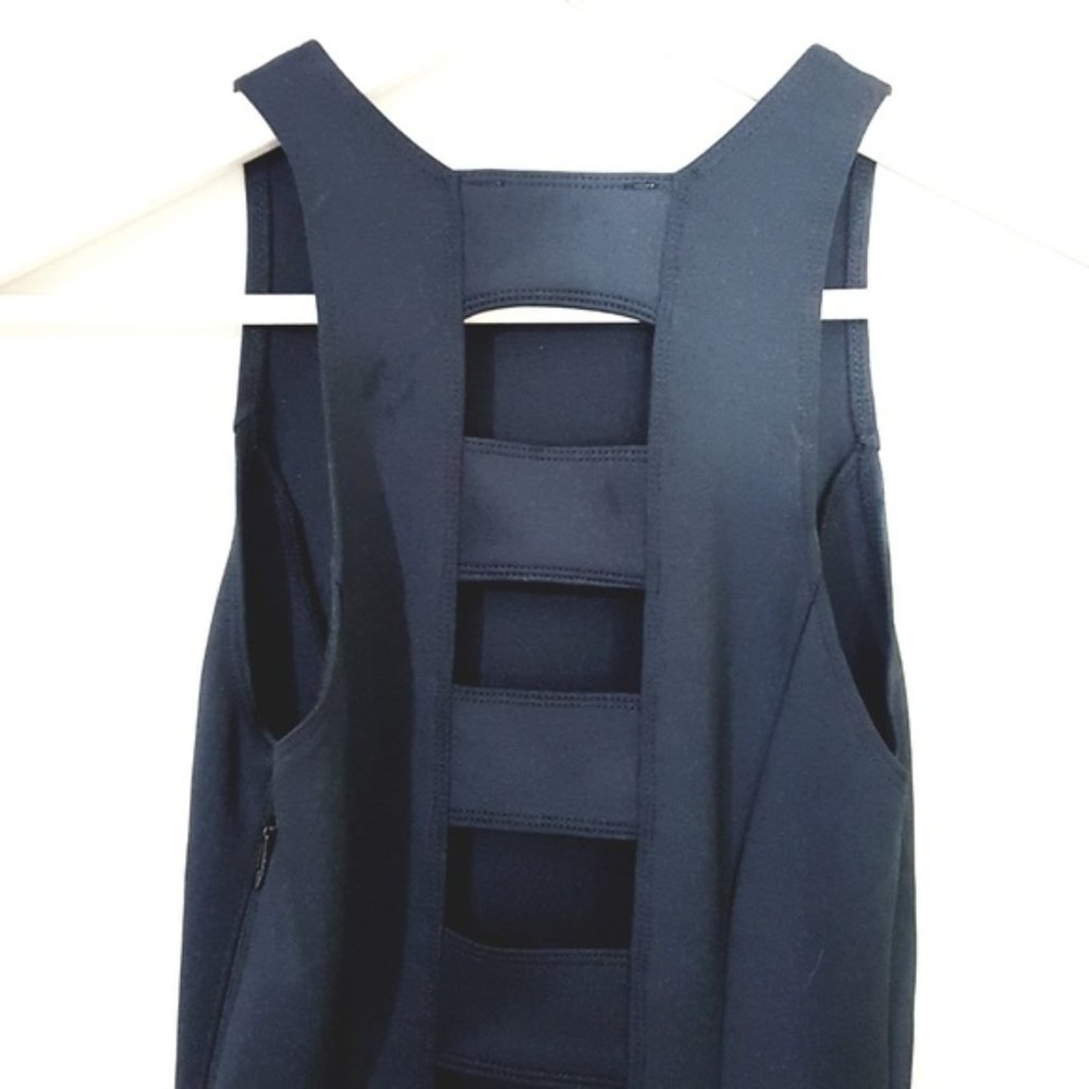 A&F // Black Ladder Back Fit & Flare Mini Dress - Picture 5 of 8